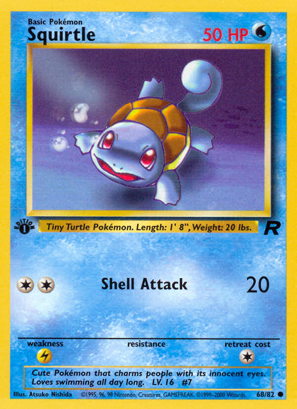 Squirtle (68/82) [Team Rocket 1st Edition] | Exor Games Bridgewater