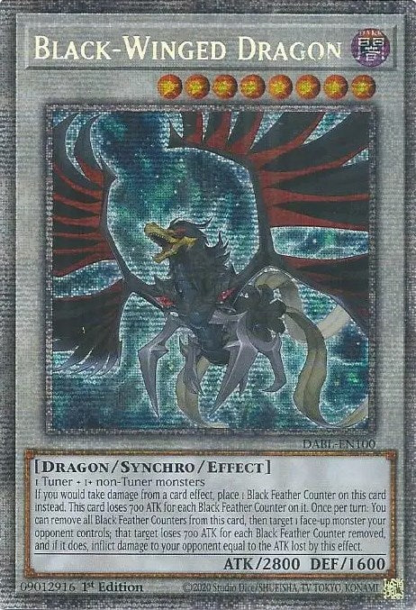 Black-Winged Dragon [DABL-EN100] Starlight Rare | Exor Games Bridgewater