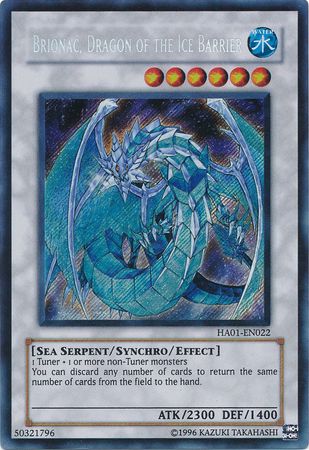 Brionac, Dragon of the Ice Barrier [HA01-EN022] Secret Rare | Exor Games Bridgewater