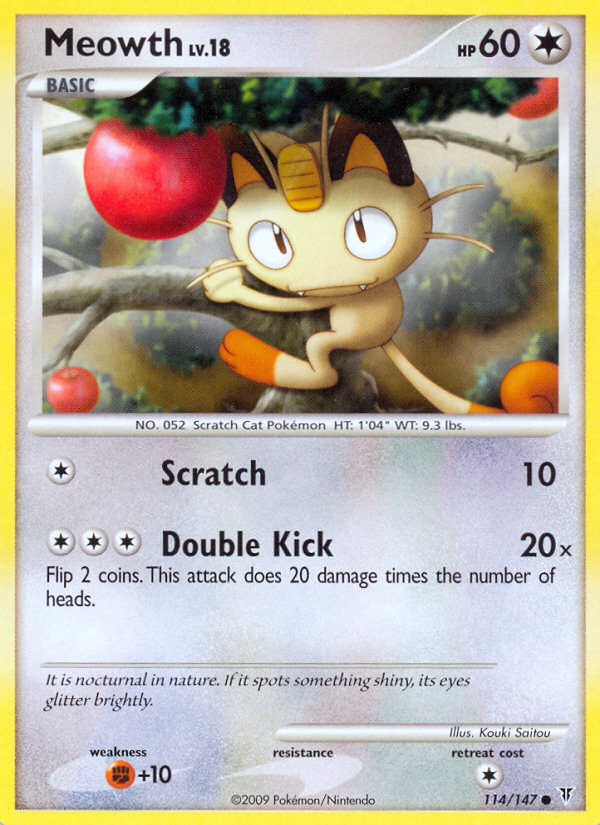 Meowth (114/147) [Platinum: Supreme Victors] | Exor Games Bridgewater