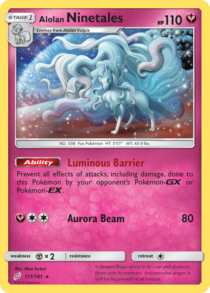 Alolan Ninetales (111/181) [Sun & Moon: Team Up] | Exor Games Bridgewater