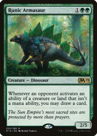 Runic Armasaur [Core Set 2019] | Exor Games Bridgewater