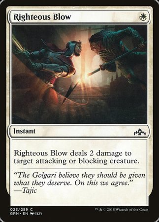 Righteous Blow [Guilds of Ravnica] | Exor Games Bridgewater