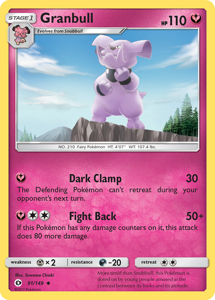 Granbull (91/149) [Sun & Moon: Base Set] | Exor Games Bridgewater