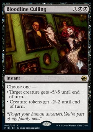 Bloodline Culling (Promo Pack) [Innistrad: Midnight Hunt Promos] | Exor Games Bridgewater