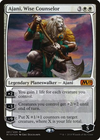 Ajani, Wise Counselor [Core Set 2019] | Exor Games Bridgewater