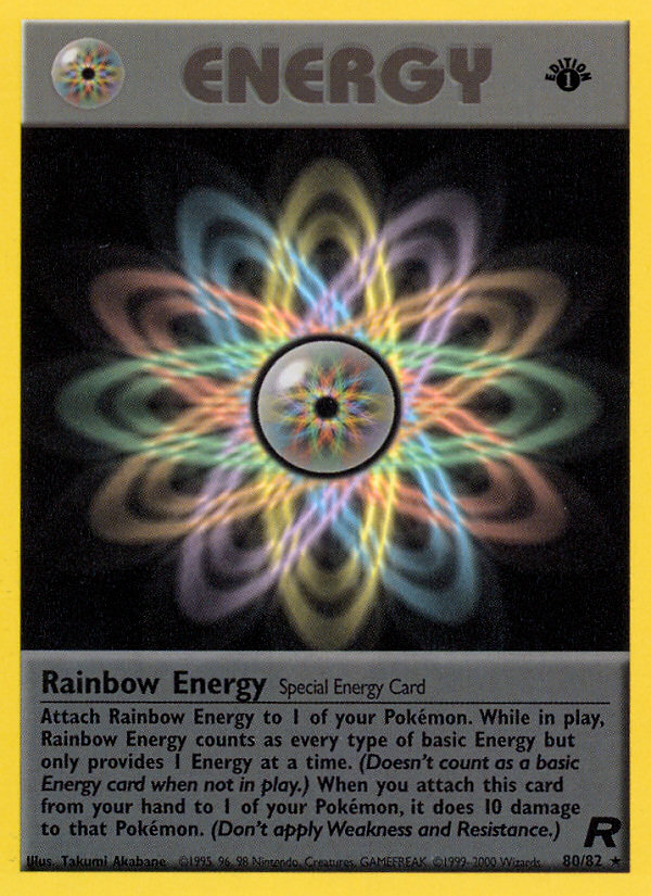 Rainbow Energy (80/82) [Team Rocket 1st Edition] | Exor Games Bridgewater