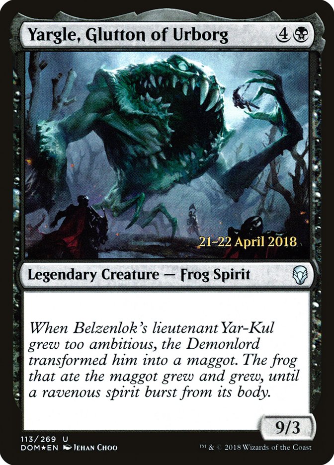 Yargle, Glutton of Urborg  [Dominaria Prerelease Promos] | Exor Games Bridgewater