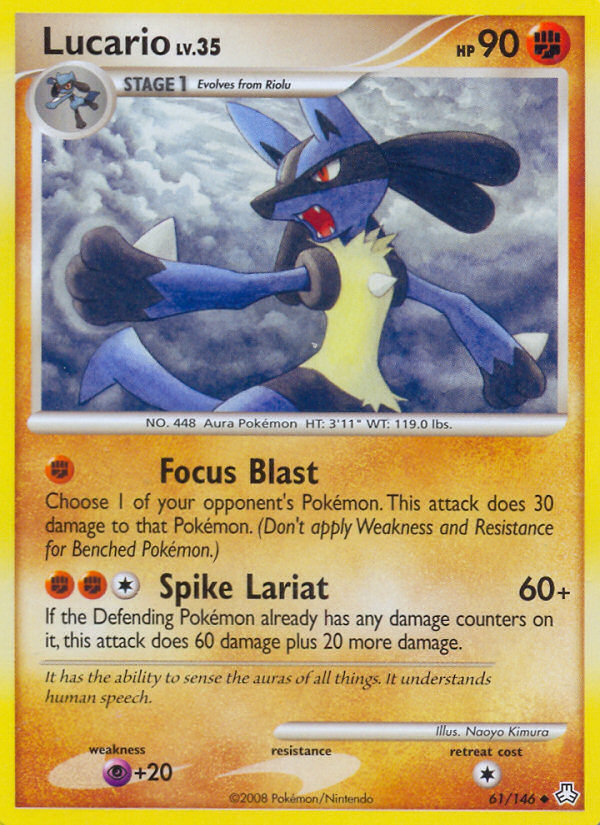 Lucario (61/146) [Diamond & Pearl: Legends Awakened] | Exor Games Bridgewater