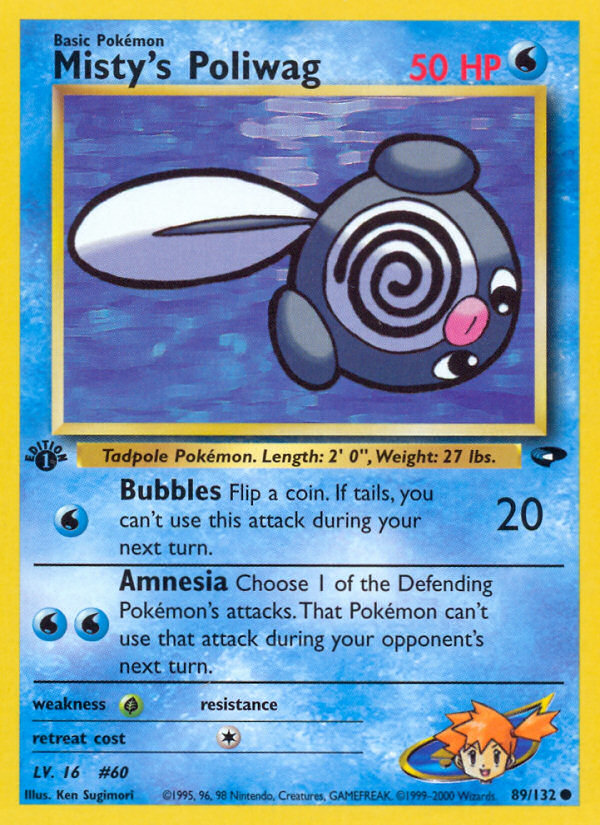 Misty's Poliwag (89/132) [Gym Challenge 1st Edition] | Exor Games Bridgewater