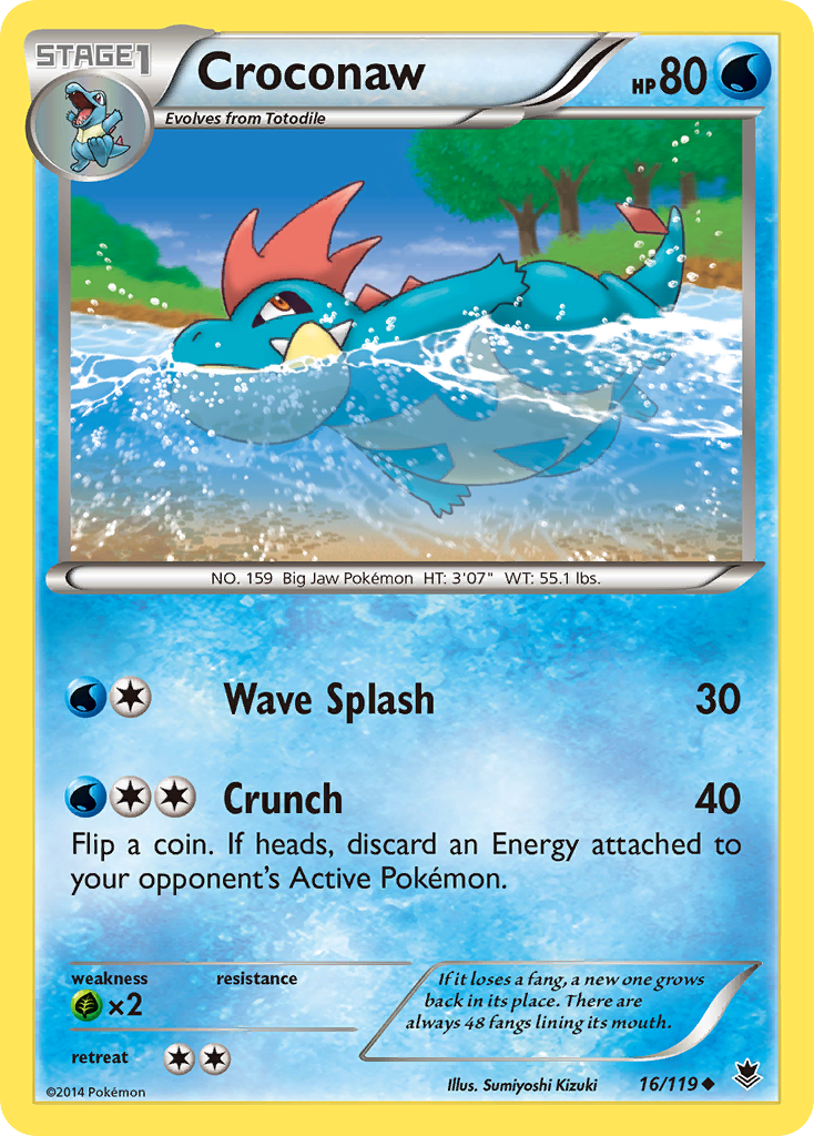 Croconaw (16/119) [XY: Phantom Forces] | Exor Games Bridgewater