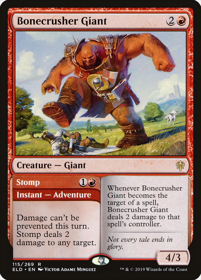 Bonecrusher Giant // Stomp [Throne of Eldraine] | Exor Games Bridgewater