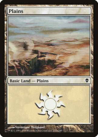 Plains (232a) [Zendikar] | Exor Games Bridgewater