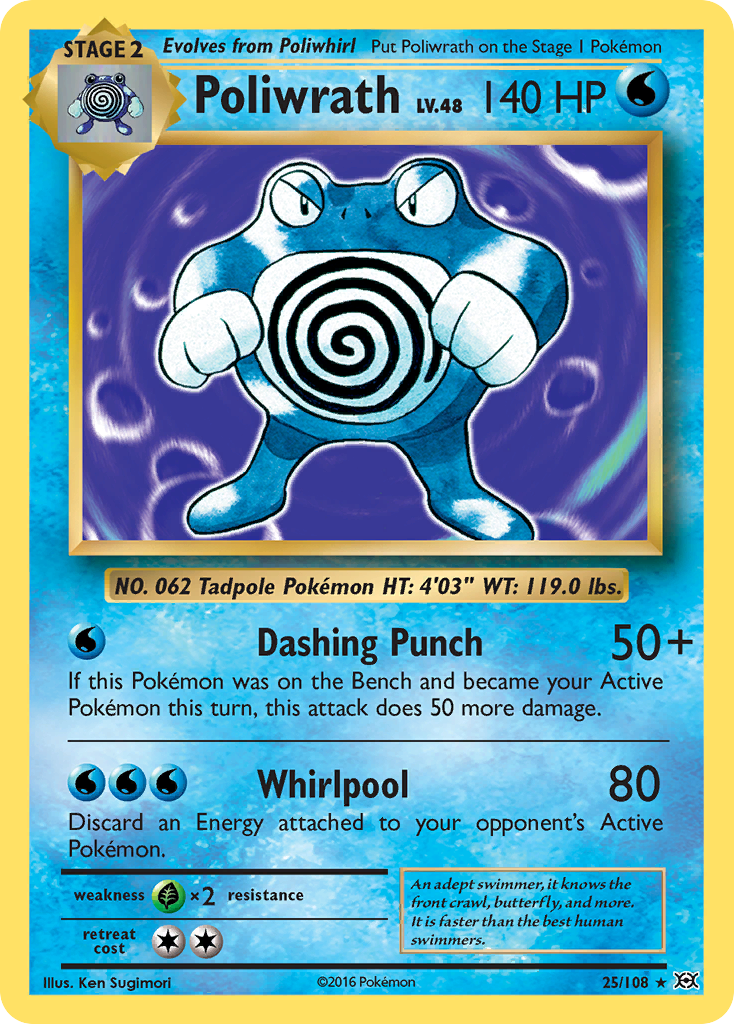 Poliwrath (25/108) [XY: Evolutions] | Exor Games Bridgewater