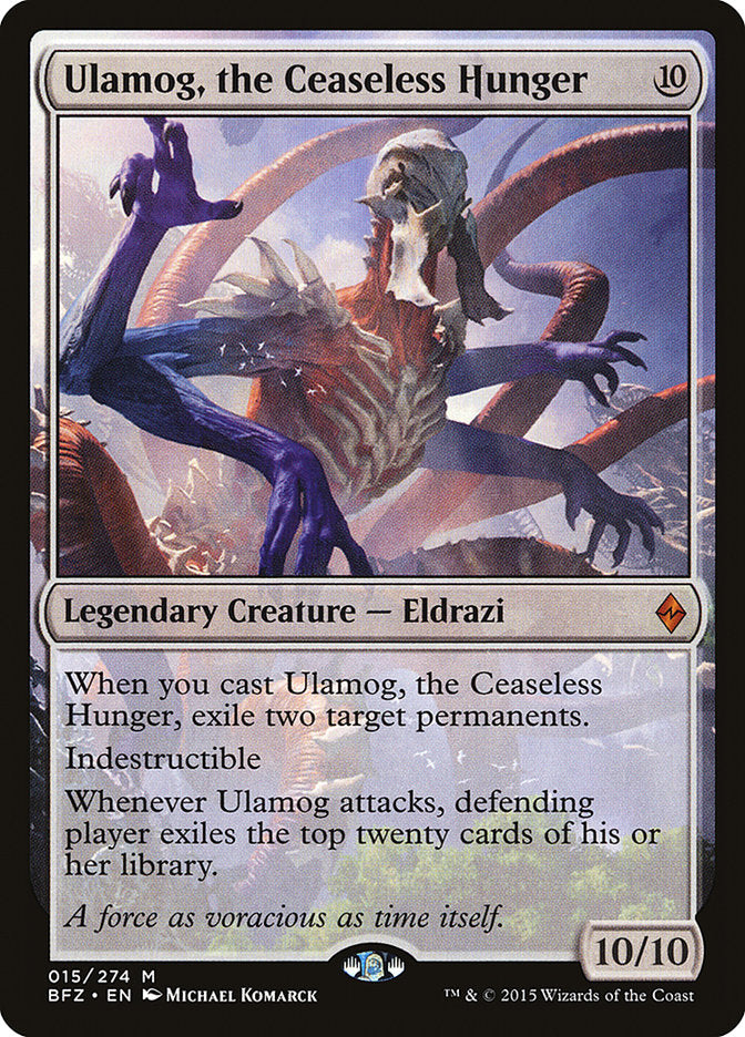 Ulamog, the Ceaseless Hunger [Battle for Zendikar] | Exor Games Bridgewater