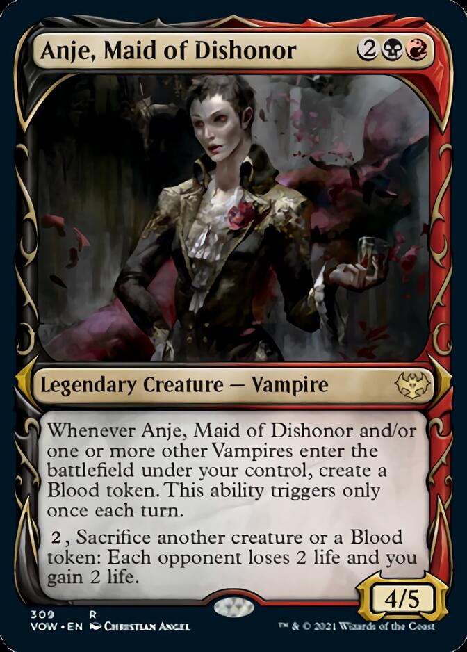 Anje, Maid of Dishonor (Showcase Fang Frame) [Innistrad: Crimson Vow] | Exor Games Bridgewater