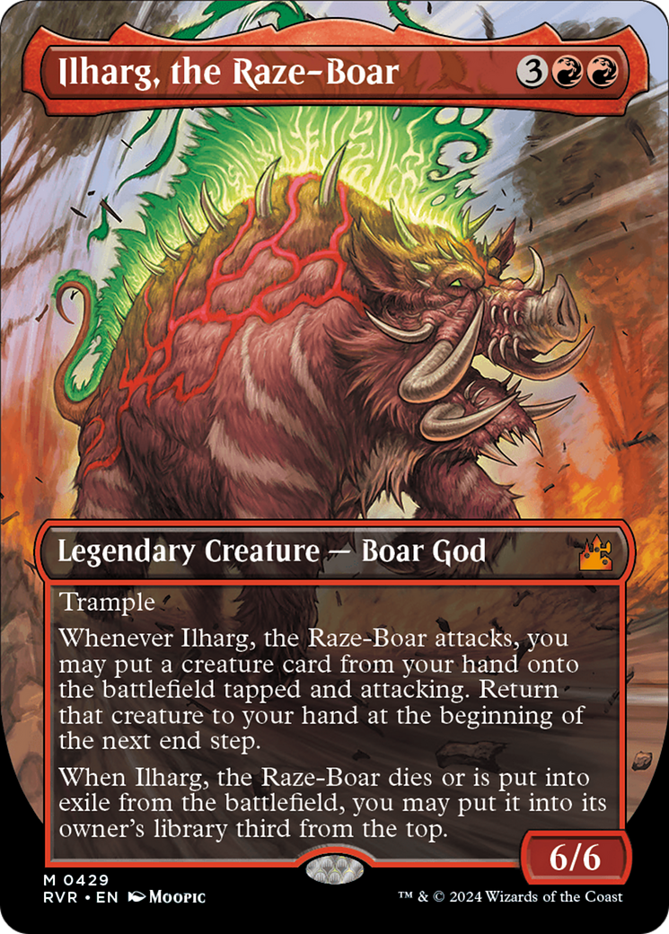 Ilharg, the Raze-Boar (Anime Borderless) [Ravnica Remastered] | Exor Games Bridgewater