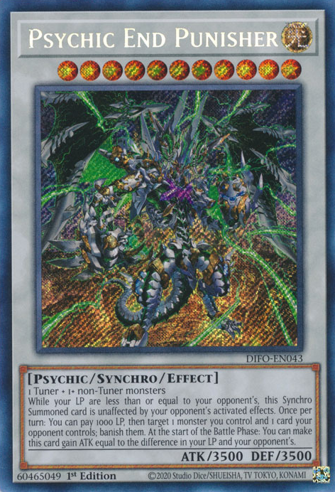 Psychic End Punisher [DIFO-EN043] Secret Rare | Exor Games Bridgewater