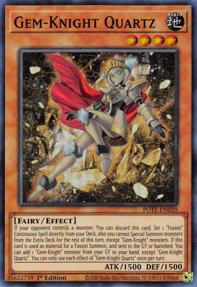 Gem-Knight Quartz [POTE-EN020] Super Rare | Exor Games Bridgewater