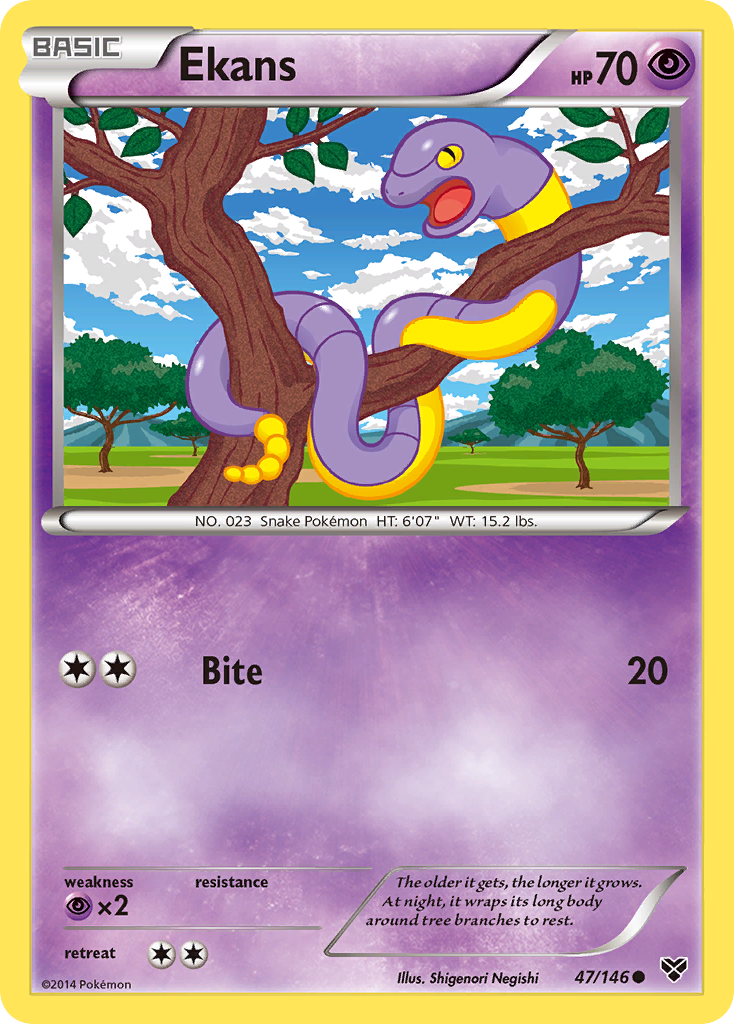 Ekans (47/146) [XY: Base Set] | Exor Games Bridgewater