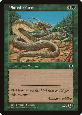 Plated Wurm [Portal Second Age] | Exor Games Bridgewater