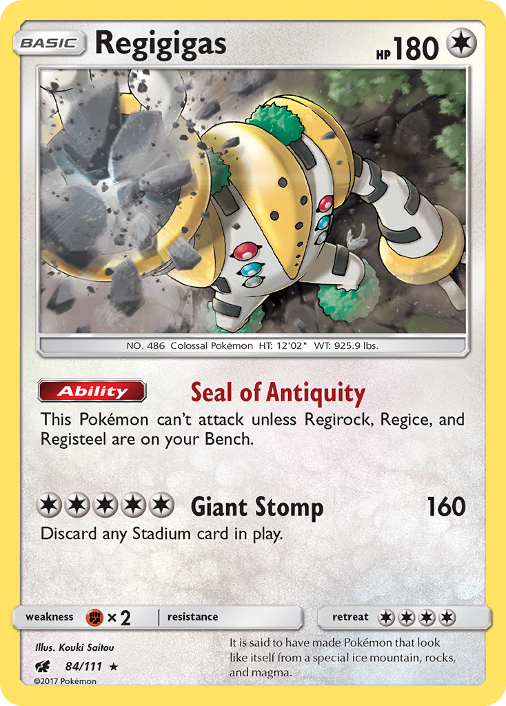 Regigigas (84/111) [Sun & Moon: Crimson Invasion] | Exor Games Bridgewater