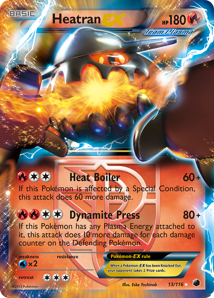 Heatran EX (13/116) [Black & White: Plasma Freeze] | Exor Games Bridgewater