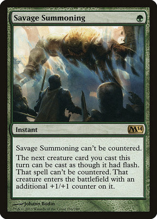 Savage Summoning [Magic 2014] | Exor Games Bridgewater