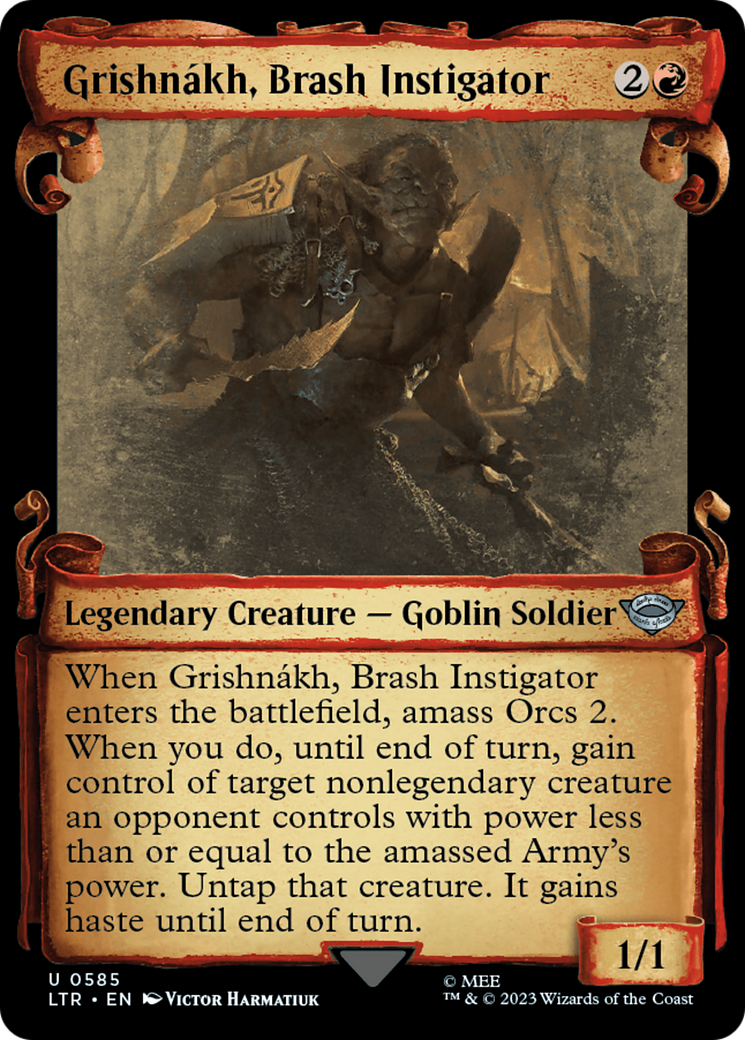 Grishnakh, Brash Instigator [The Lord of the Rings: Tales of Middle-Earth Showcase Scrolls] | Exor Games Bridgewater