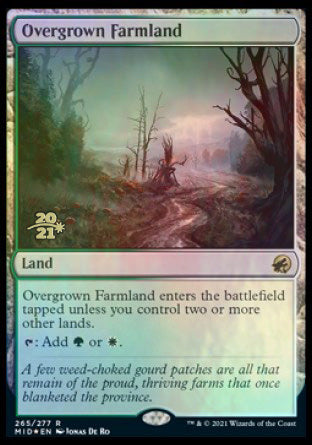 Overgrown Farmland [Innistrad: Midnight Hunt Prerelease Promos] | Exor Games Bridgewater