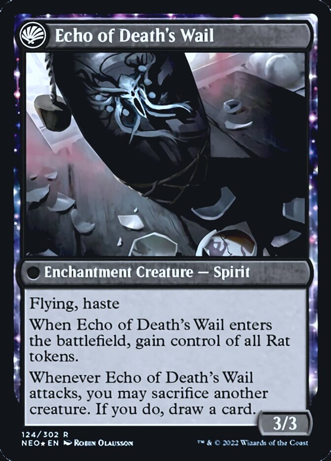 Tribute to Horobi // Echo of Death's Wail [Kamigawa: Neon Dynasty Prerelease Promos] | Exor Games Bridgewater