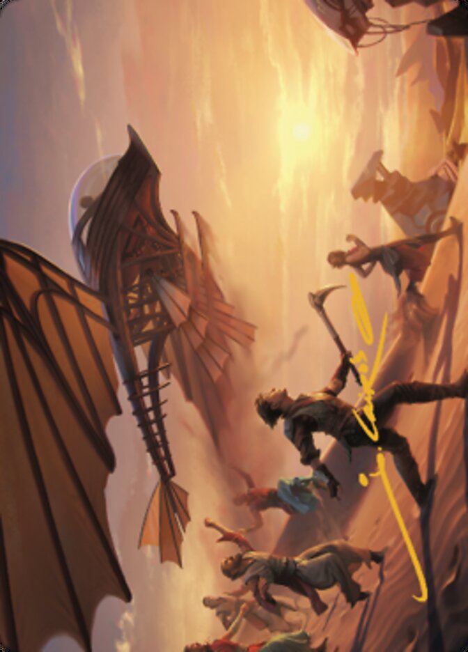 Take Flight Art Card (Gold-Stamped Signature) [The Brothers' War Art Series] | Exor Games Bridgewater