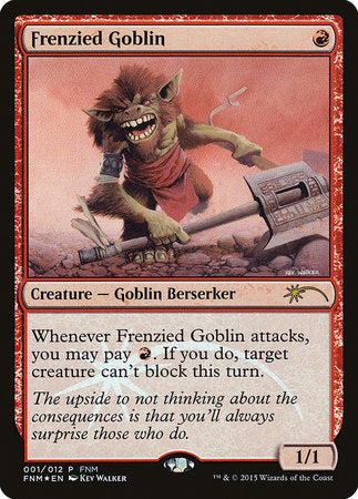 Frenzied Goblin [Friday Night Magic 2015] | Exor Games Bridgewater