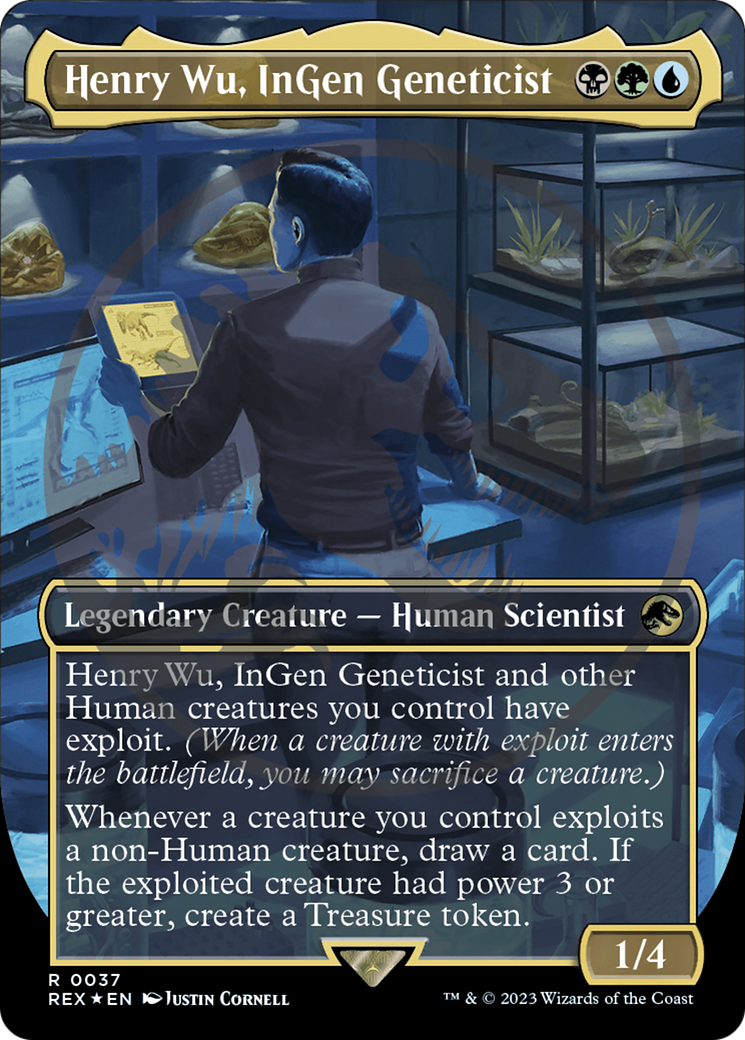 Henry Wu, InGen Geneticist Emblem (Borderless) [Jurassic World Collection Tokens] | Exor Games Bridgewater