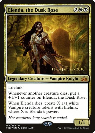 Elenda, the Dusk Rose [Rivals of Ixalan Promos] | Exor Games Bridgewater