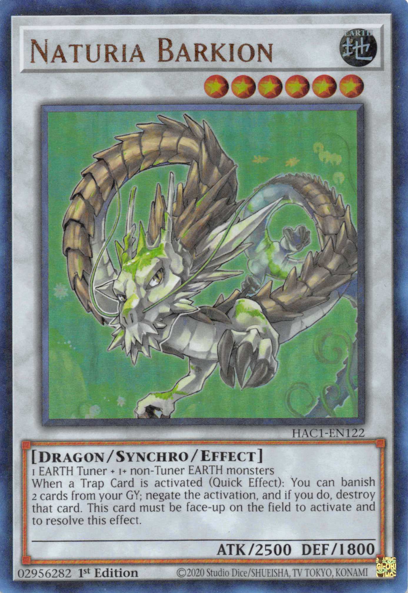 Naturia Barkion (Duel Terminal) [HAC1-EN122] Parallel Rare | Exor Games Bridgewater