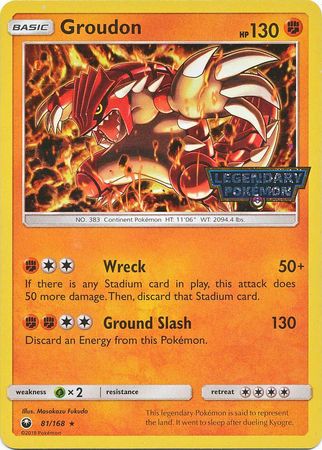 Groudon (81/168) (Cosmos Holo Gamestop Promo) [Sun & Moon: Celestial Storm] | Exor Games Bridgewater