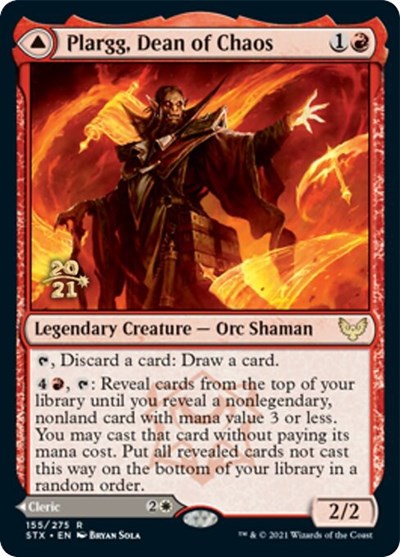 Plargg, Dean of Chaos // Augusta, Dean of Order [Strixhaven: School of Mages Prerelease Promos] | Exor Games Bridgewater