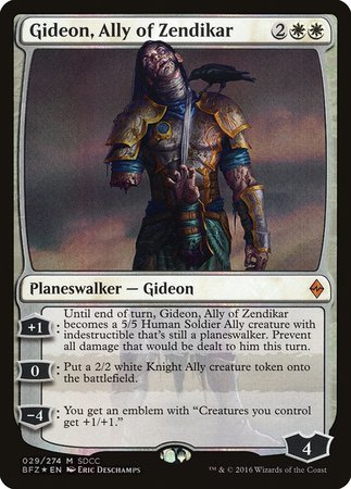 Gideon, Ally of Zendikar SDCC 2016 EXCLUSIVE [San Diego Comic-Con 2016] | Exor Games Bridgewater