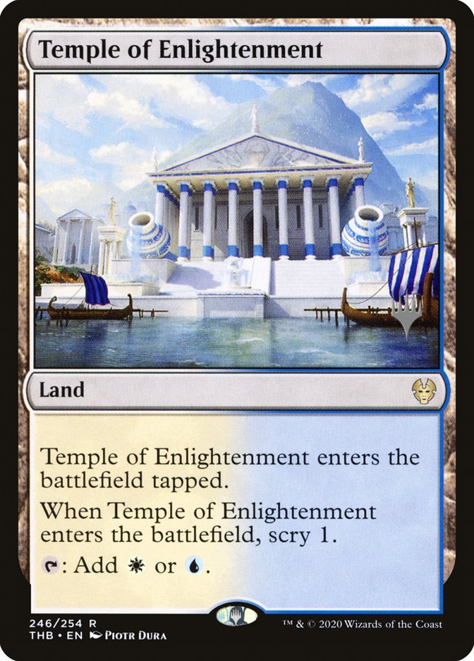 Temple of Enlightenment (Promo Pack) [Theros Beyond Death Promos] | Exor Games Bridgewater