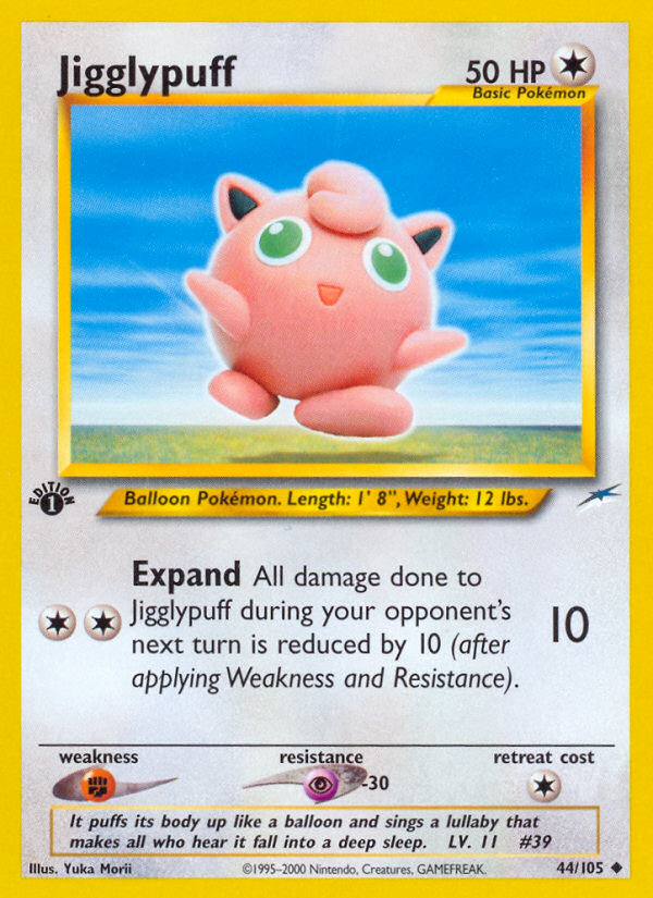 Jigglypuff (44/105) [Neo Destiny 1st Edition] | Exor Games Bridgewater