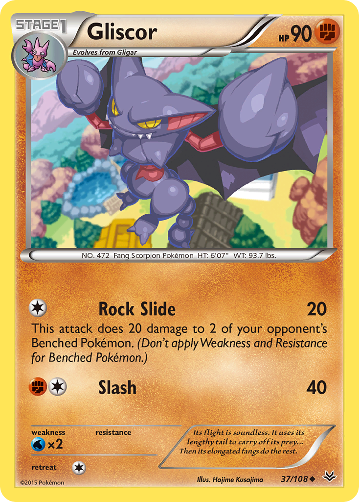 Gliscor (37/108) [XY: Roaring Skies] | Exor Games Bridgewater