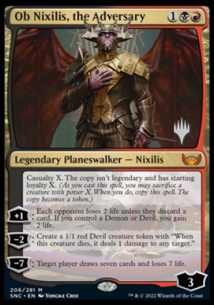 Ob Nixilis, the Adversary (Promo Pack) [Streets of New Capenna Promos] | Exor Games Bridgewater