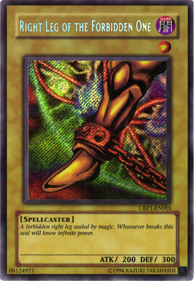 Right Leg of the Forbidden One [UBP1-EN001] Secret Rare | Exor Games Bridgewater