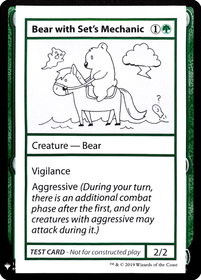 Bear with Set's Mechanic [Mystery Booster Playtest Cards] | Exor Games Bridgewater