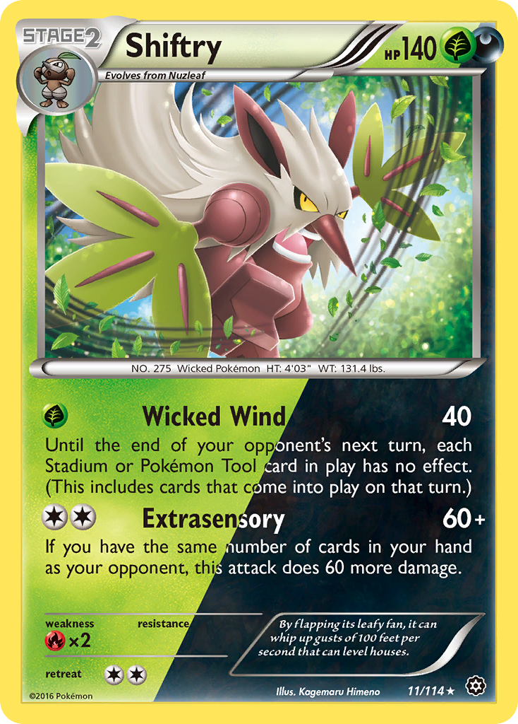 Shiftry (11/114) [XY: Steam Siege] | Exor Games Bridgewater