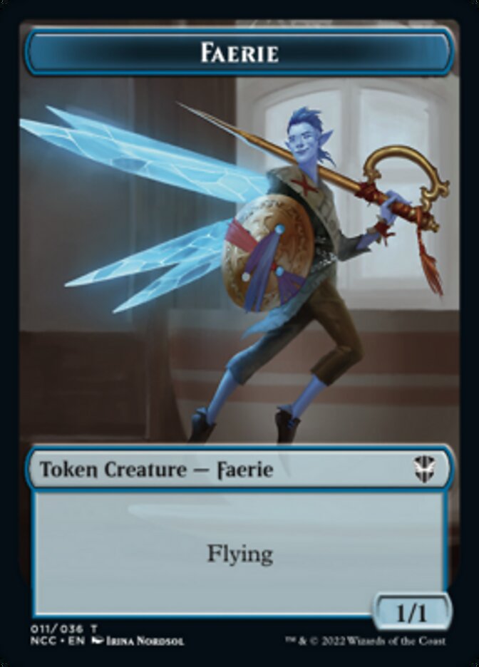 Faerie // Rogue Double-sided Token [Streets of New Capenna Commander Tokens] | Exor Games Bridgewater