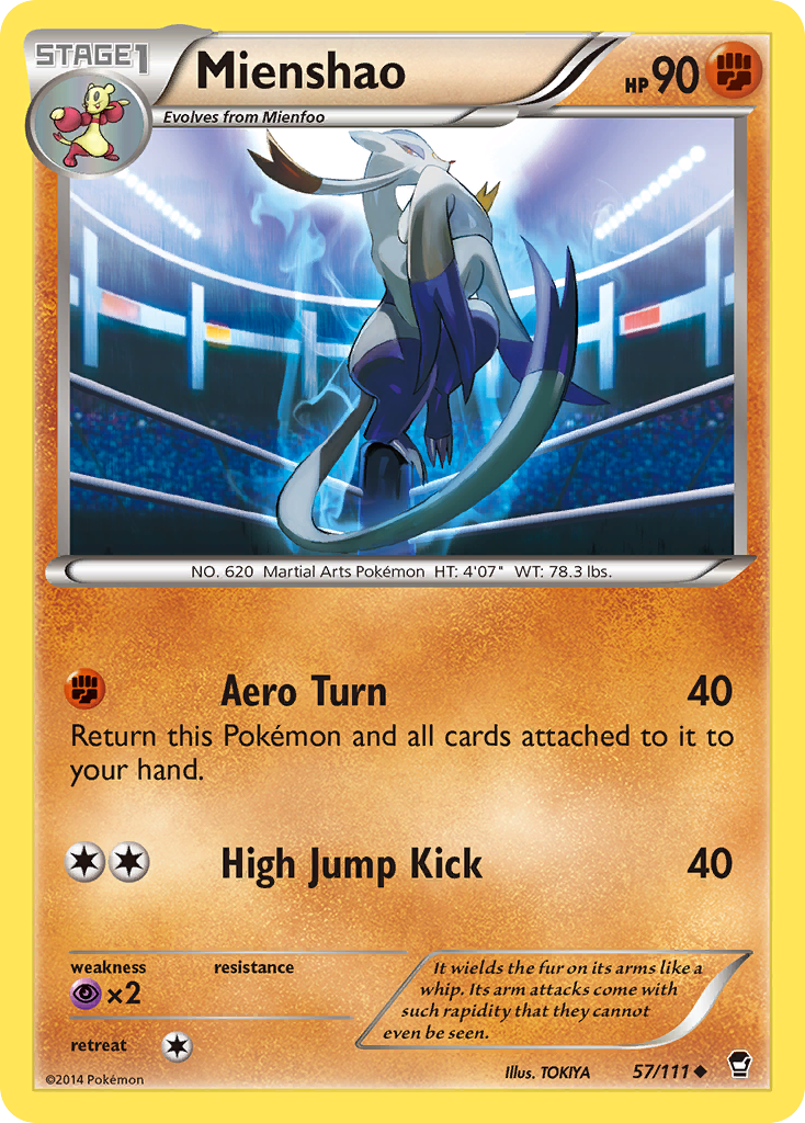 Mienshao (57/111) [XY: Furious Fists] | Exor Games Bridgewater