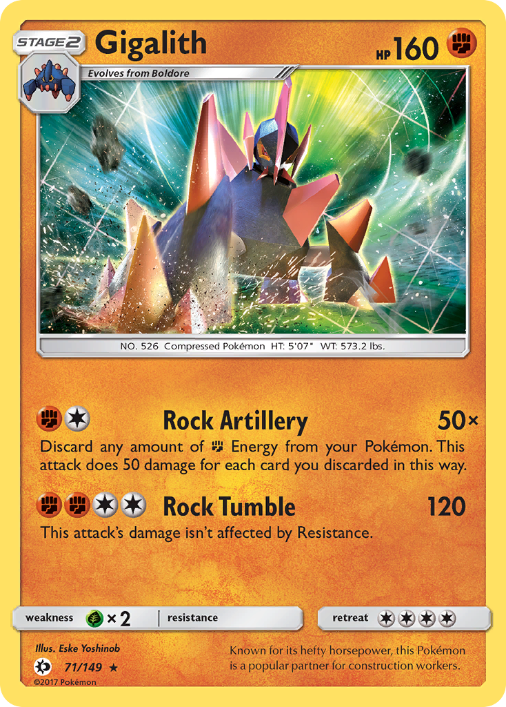 Gigalith (71/149) [Sun & Moon: Base Set] | Exor Games Bridgewater