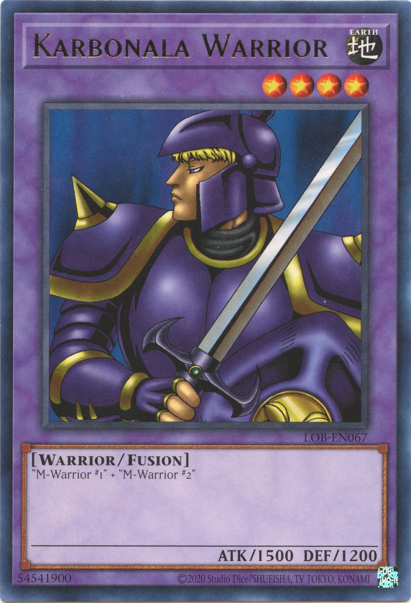 Karbonala Warrior (25th Anniversary) [LOB-EN067] Rare | Exor Games Bridgewater